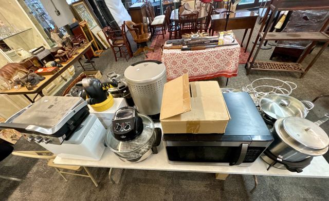 Griddle, air fryer, microwave and roaster oven