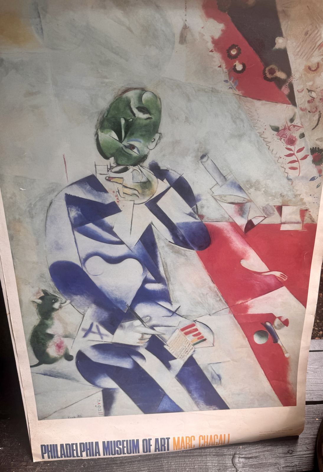 Marc Chagall Philadelphia Museum of Art exhibition poster