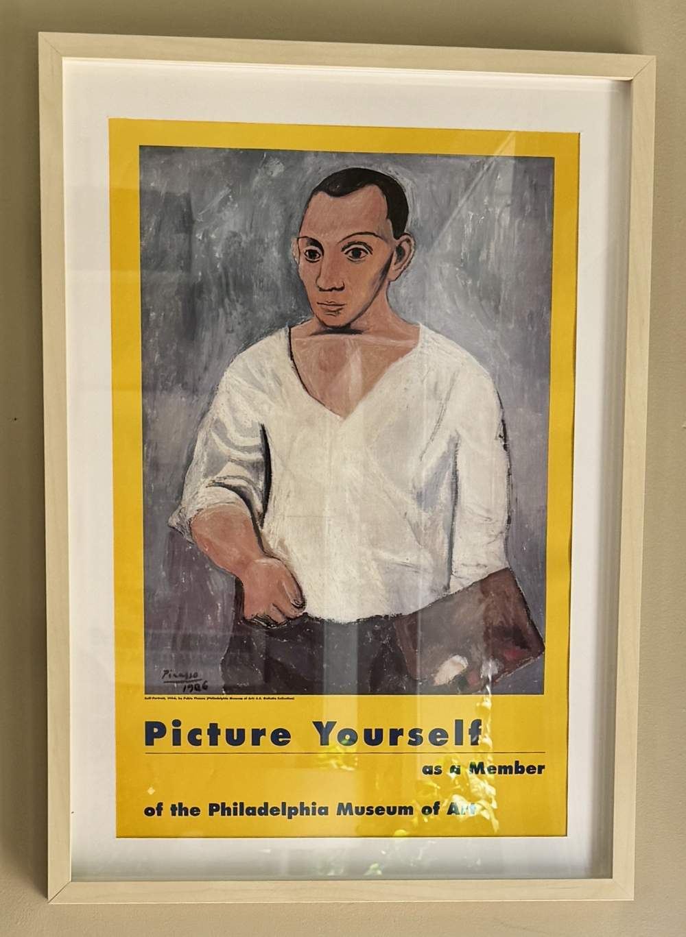 Picasso self-portrait Philadelphia Museum of Art poster